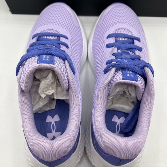 Under ArmourCharged Rogue Youth 3 (Big Kid) Purple Violet New In Box - Picture 5 of 14